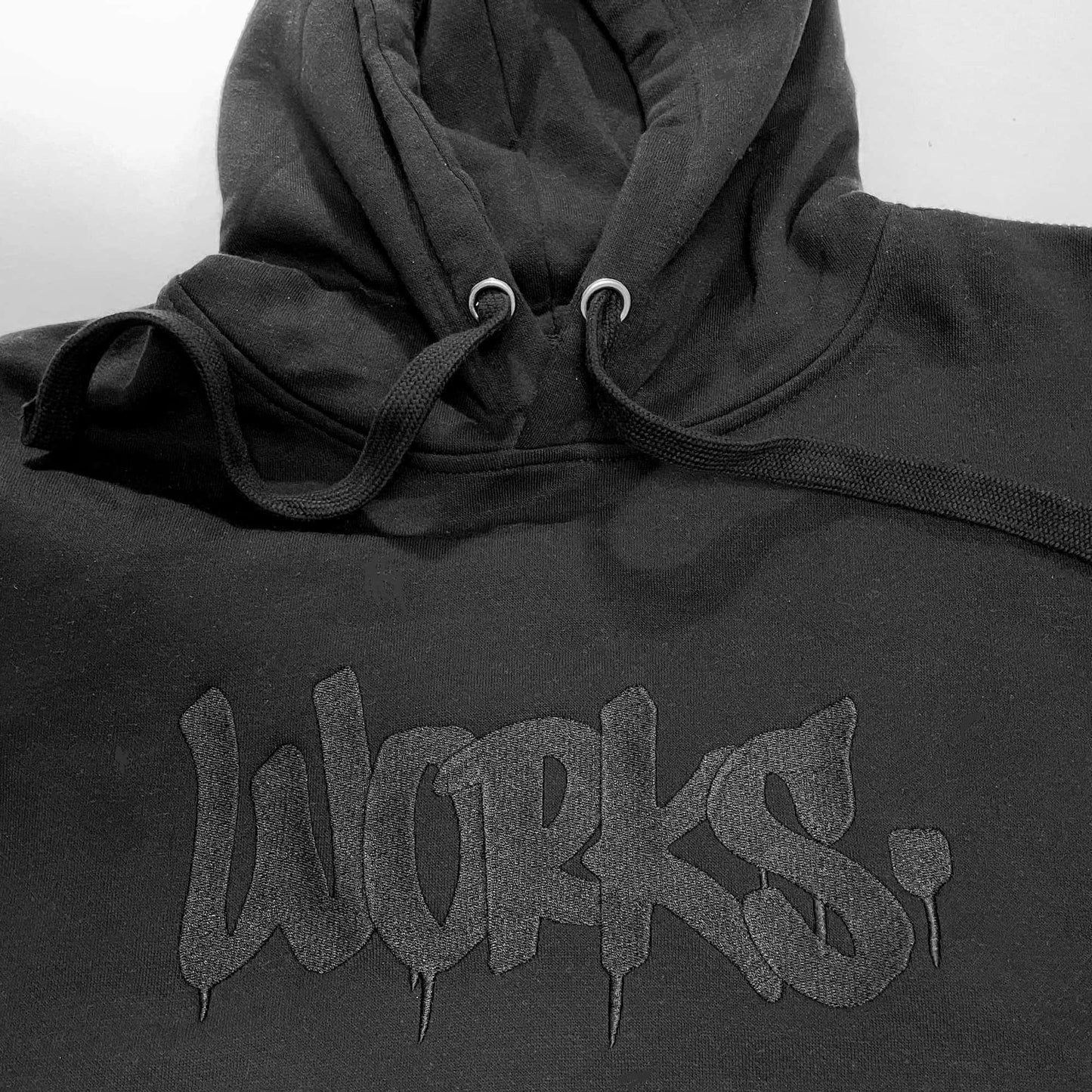 WORKS  Heavyweight Hoodie with High Quality Tonal Embroidery